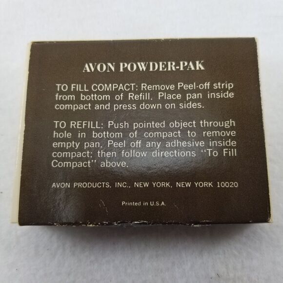 Vintage Avon Powder-Pak refill .5 oz Fawn NO COMPACT - Picture 2 of 7